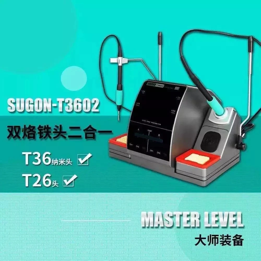 SUGON T3602 2 in 1 Soldering station with soldering tips for Mobile Phone Repair Coming Soon welding