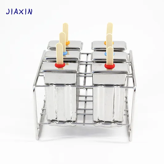 Stainless Steel Popsicle Molds Ice Pop Maker 6 Pieces