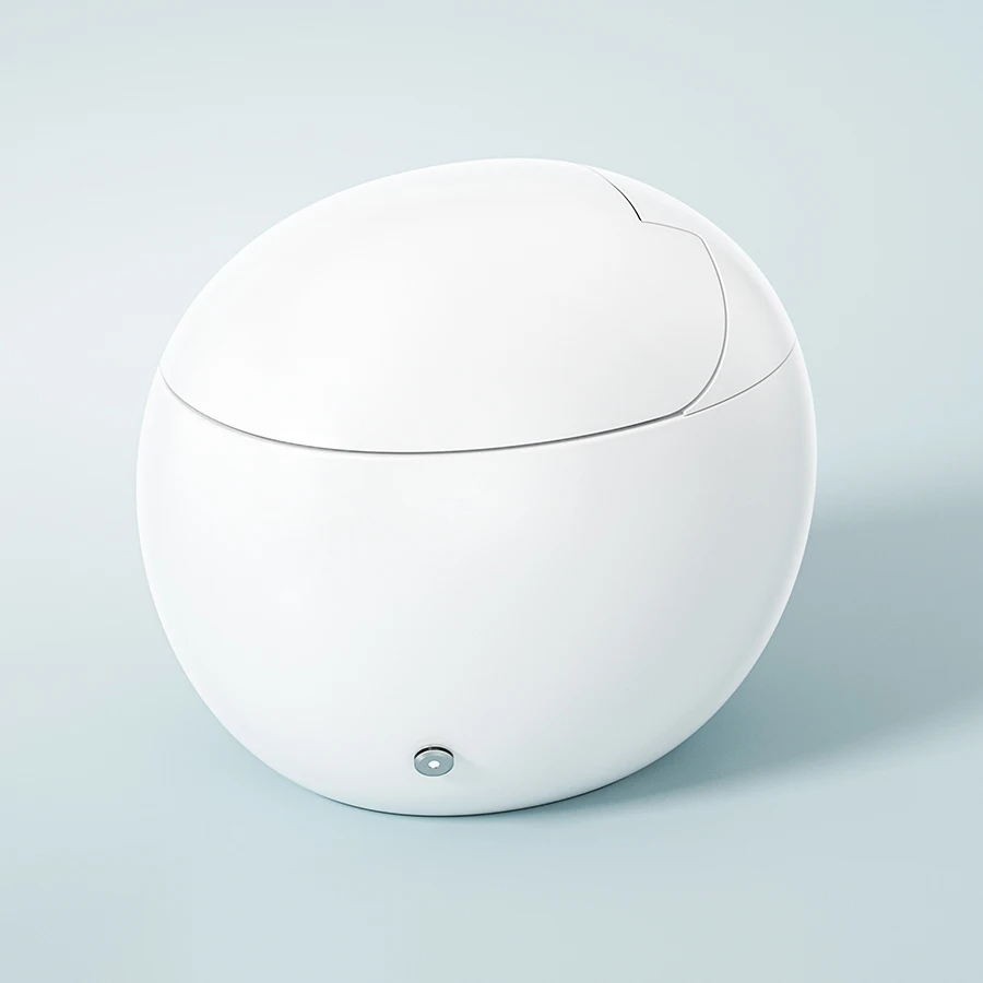 Joynfortune 2023 ultrashort egg shaped design smart auto toilet ceramic electric one piece intelligent wc for small bathroom