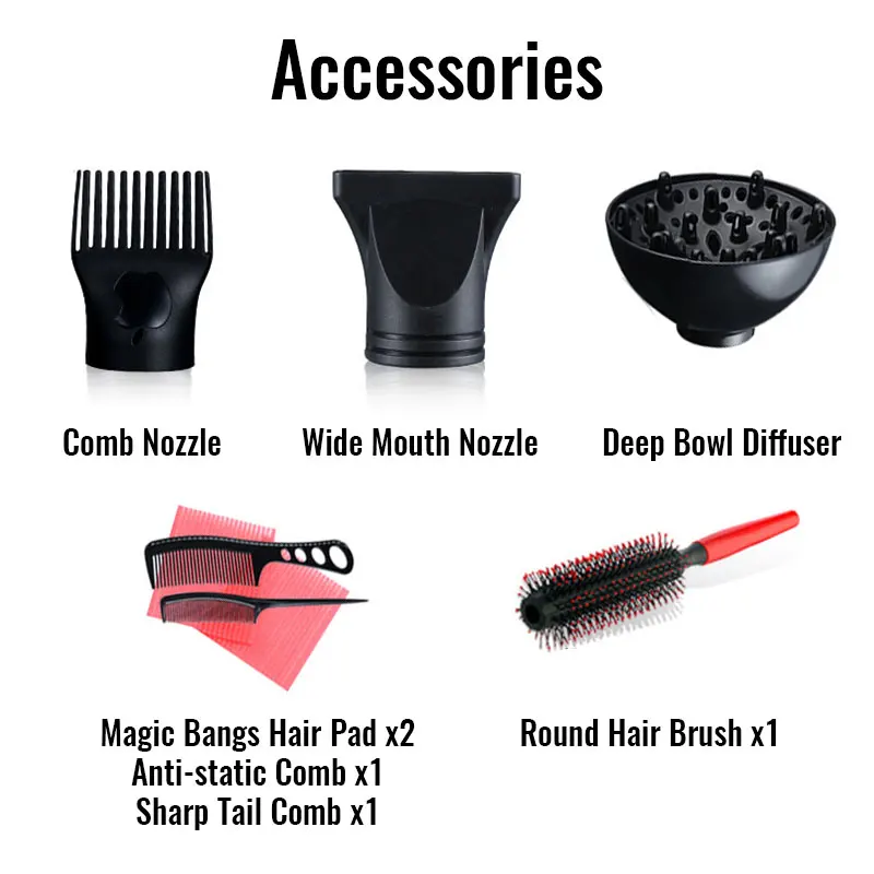 Wholesale 2000w Two Speeds Home Hotel Low Noise a Hair Dryer for Women Hair Dryers