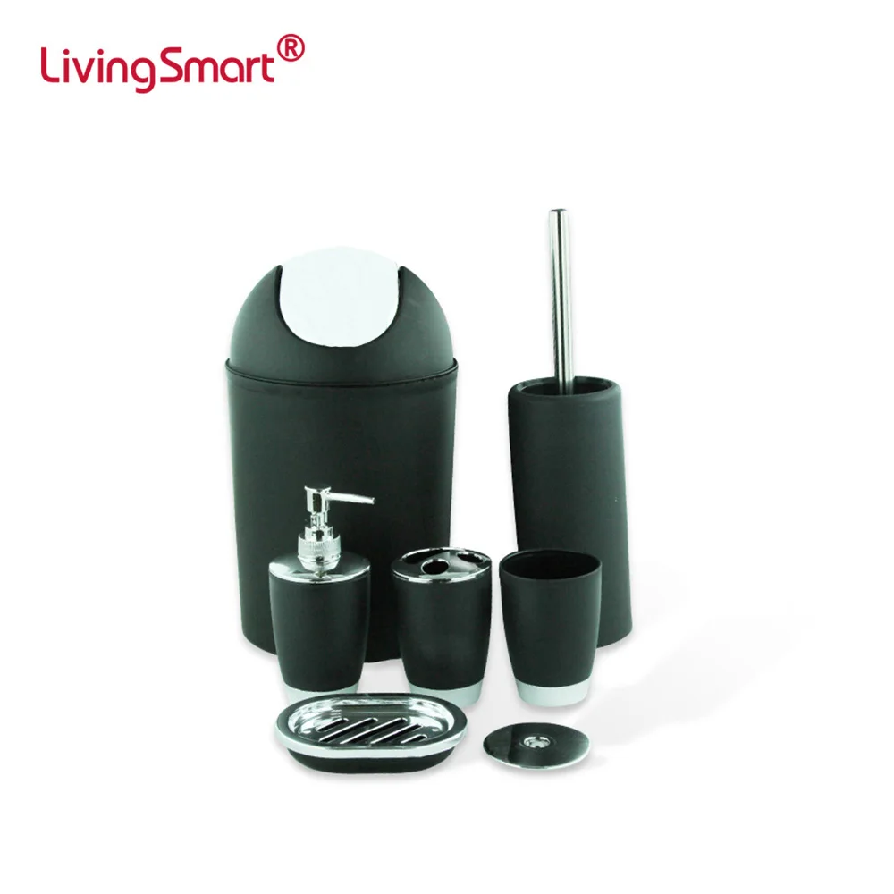 
2020 Factory Price Luxury Washroom Ceramic Accessories 6 Piece Bathroom Accessories Set 