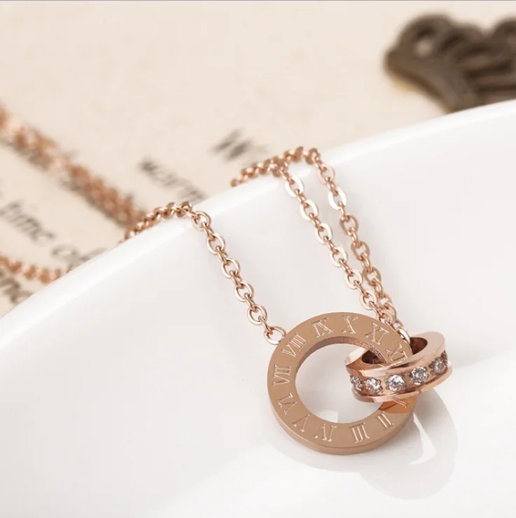 Европейские и американские аксессуары, модный Римский инкрустированный камнем CNC, круглый каменный браслет, титановая сталь, розовое золото, ювелирные изделия