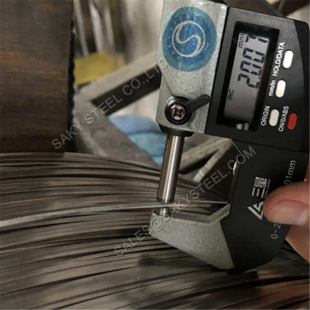 ASTM SS 201 302 304 310s 316 321 Отжиг проволоки из нержавеющей стали Высокопрочная холоднотянутая проволока из нержавеющей стал