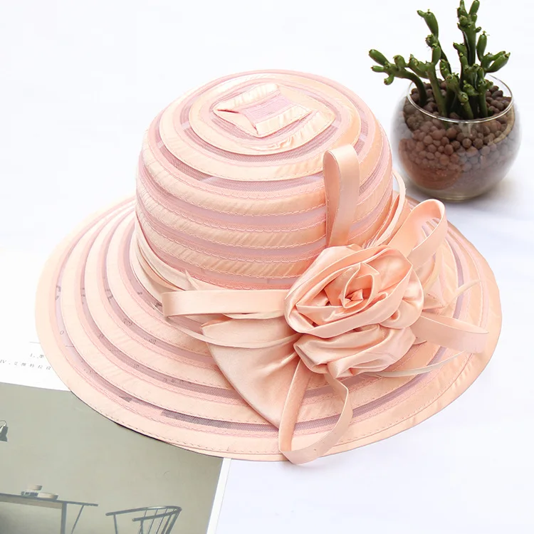 Wedding hats in formal fashion in formal fashion elegant paper polyester high quality for ladies women church hats