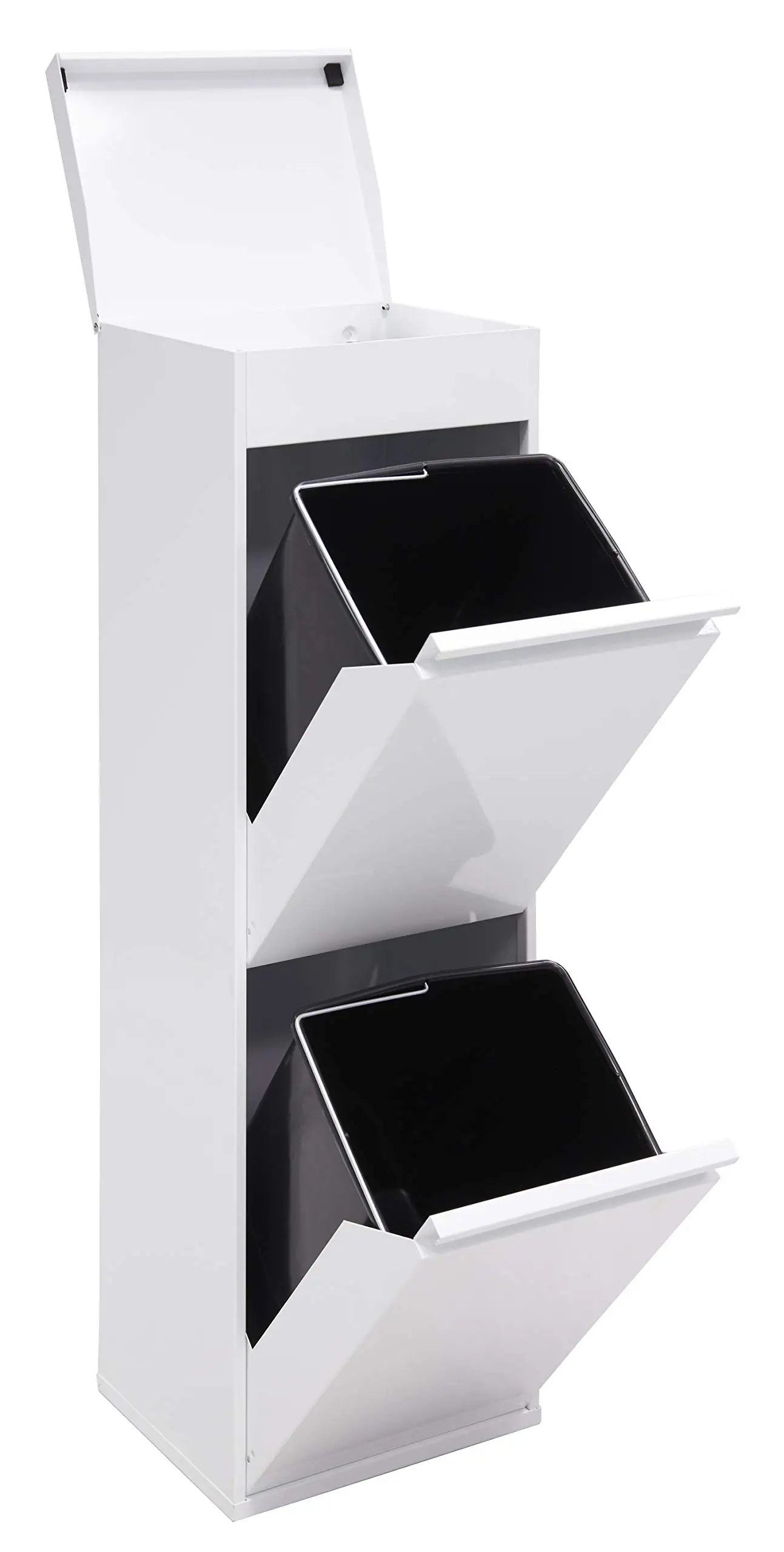 metal waste container for trash bin kitchen cabinet waste bin built-in trash can trash bin recycling cabinet