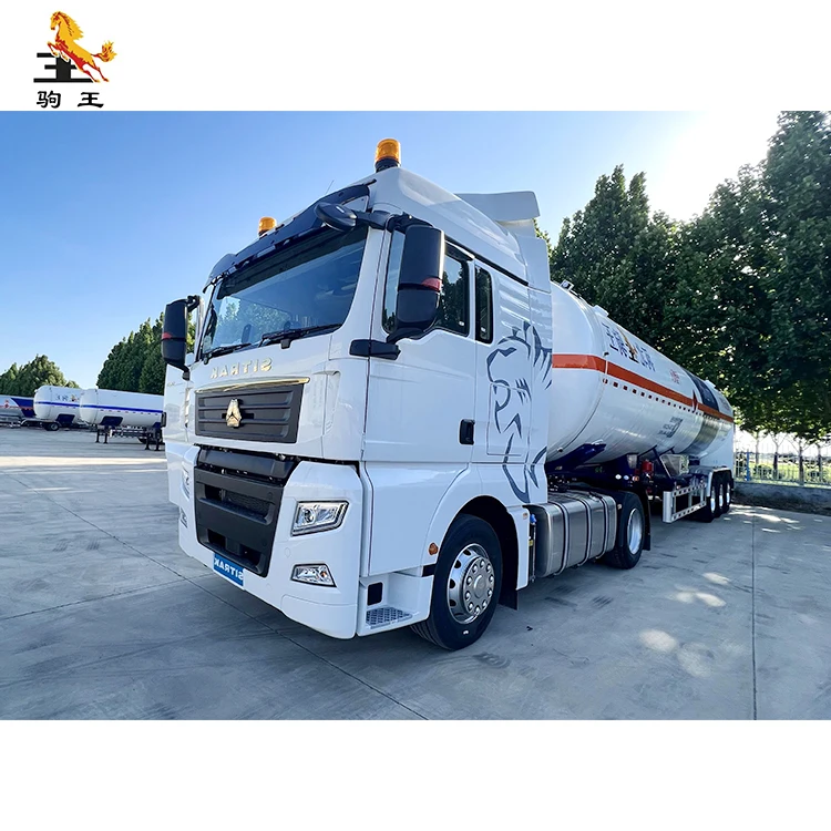 Highly Functional Light Weight Designed 52.6 cubic meter Low Temperature Liquefied Ethane Transport Semi Trailer
