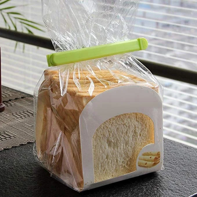 Многоцветные зажимы для пищевых продуктов пластиковые запаивания зажим сохранения свежести многофункциональные