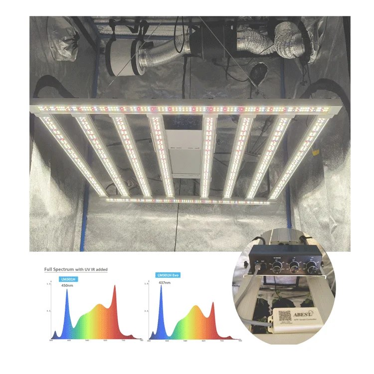 APP controller Original  lm301 evo led grow light 650W 680W 8+2 bar balanced PPFD 600W plants grow lights