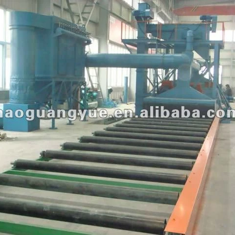 Q378 steel shot making machine /H section steel and structure shot blast cleaning machine