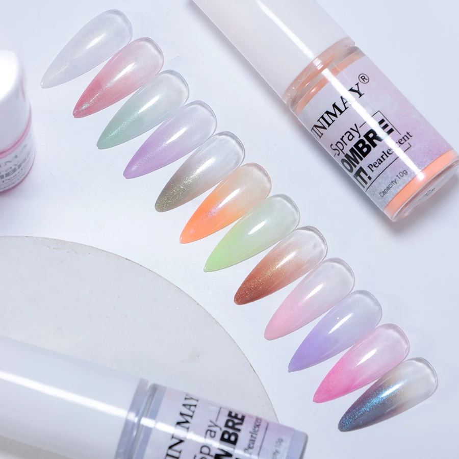 Vinimay Professional Nail Supplies Acrylic Pearlescent Powder Easy To Apply Nail Dip Spray Powder For Salons Nail Paint