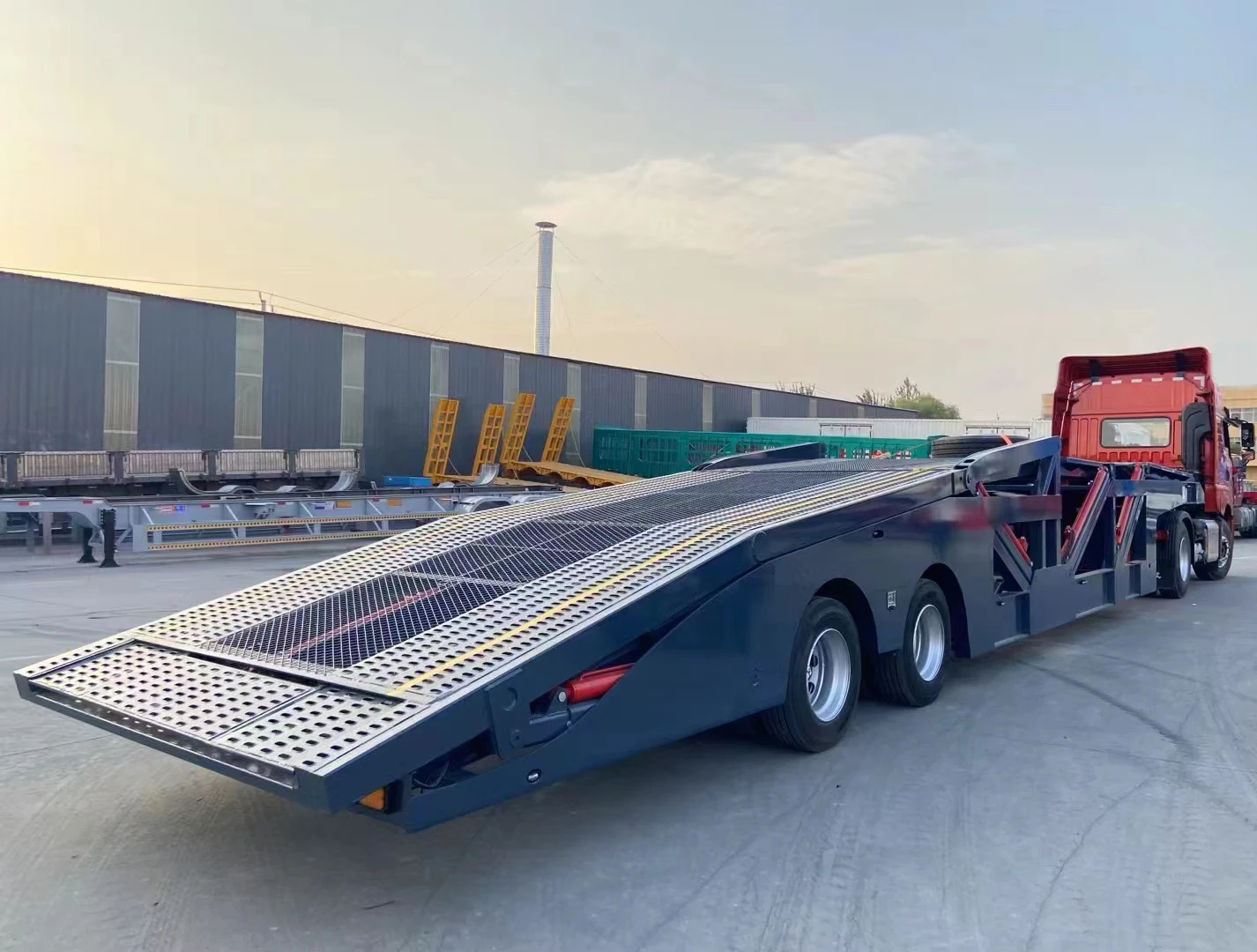 Good quality transport passenger and cargo car flatbed car transport