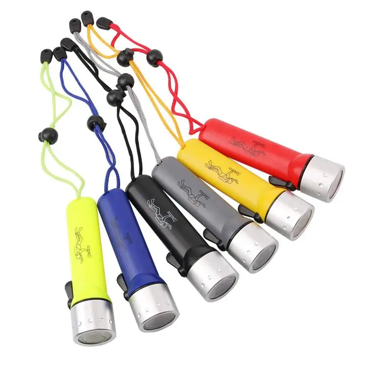 Long power supply DRY BATTERY Water Proof led flashlights Underwater Scuba Diving light