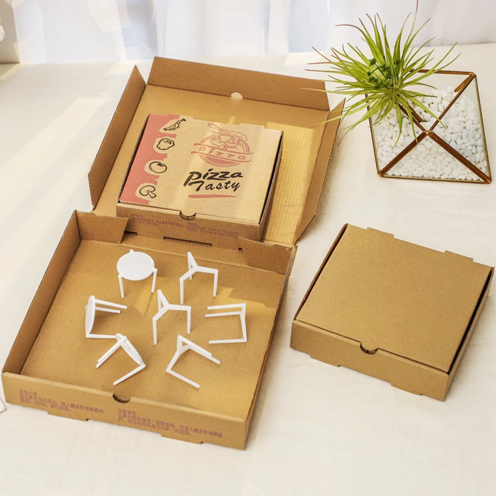 Фабричная дешевая коробка для пиццы Гофрированная упаковки с логотипом Caja De Pizza 40x40 пиццерии ресторанная доставка