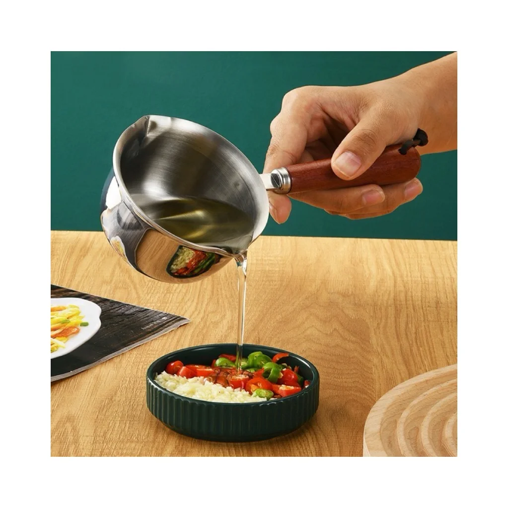 High Quality 316 Splash Oil Skillet Mini Milk Pan Dripping Oil Pouring Oil Pan