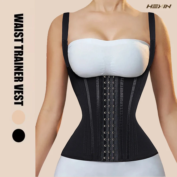 wholesale custom Slimming Latex Sauna Steel bone corset Waist trainer shaper Belt Trimmers waist trainer vest for women