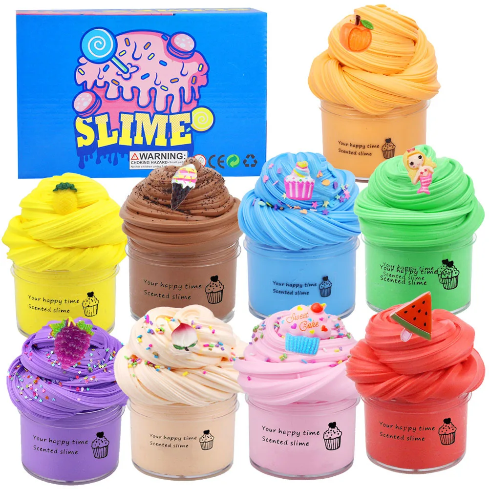 Wholesale Hot Sale 9 Colors Mud Cotton Mud Plasticine Butter Mud Slime Kit Non-Stick Kids Toys