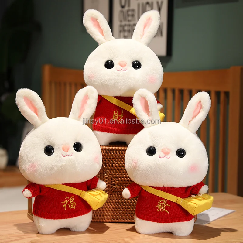 yangzhou custom soft rabbit plush toys oem make you own plush soft cuddly doll cartoon toy animal custom design