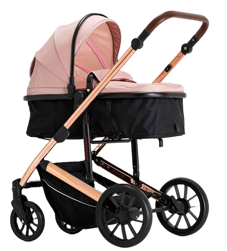 Factory customize luxury 3 in 1 high landscape baby stroller with car seat  cheap carrinho de bebe carriage travel pram for baby