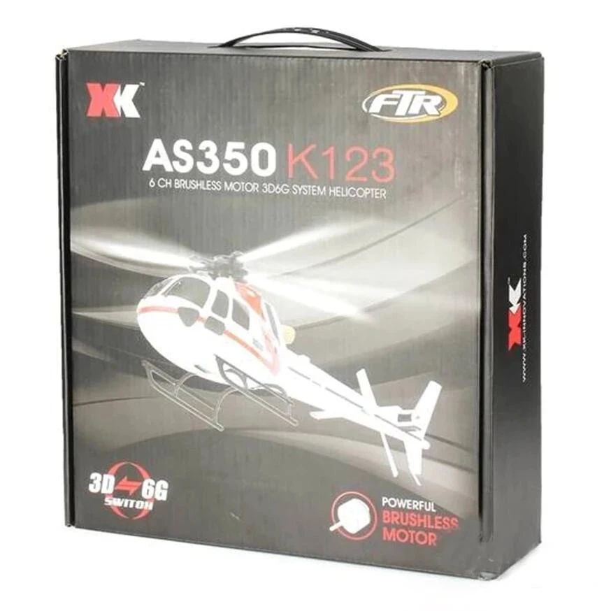 Wltoys K123 AS350 6 Gyro 150 Meters Altitude Hold Brushless Aircraft Kids Mini Flying Remote Helicopter