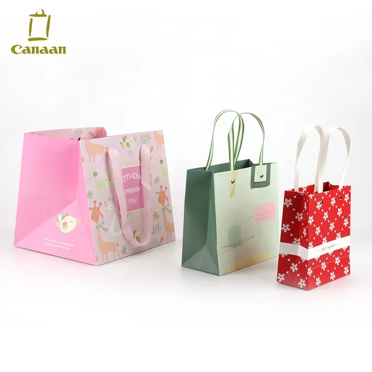 Customized Lovely Girl Gift Paper Boutique Wedding Bag, Shopping Paper Bag Custom Printing