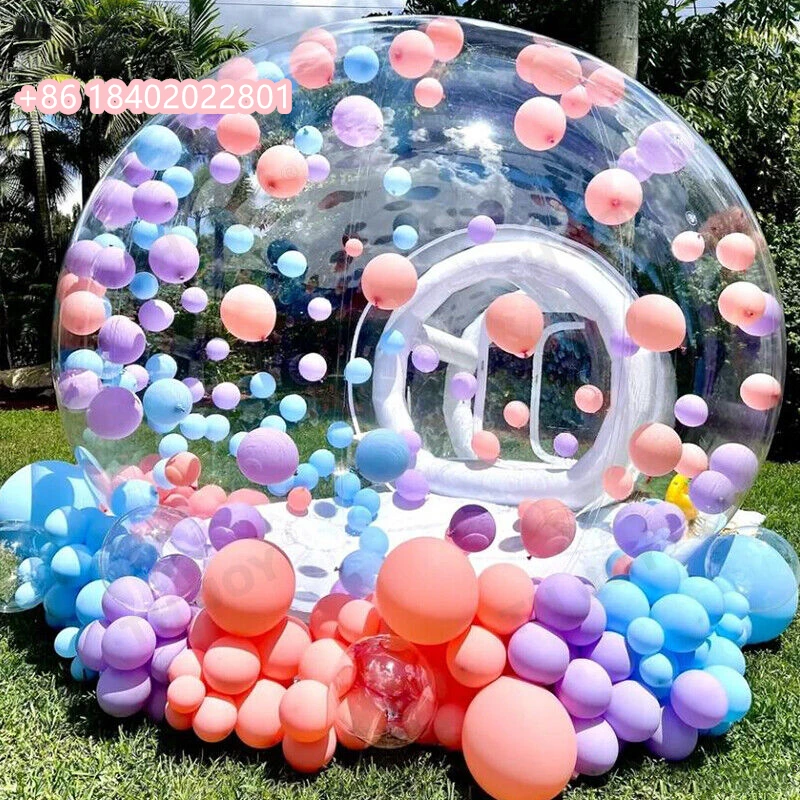 Commercial bubble house inflatable transparent bubble house for balloons