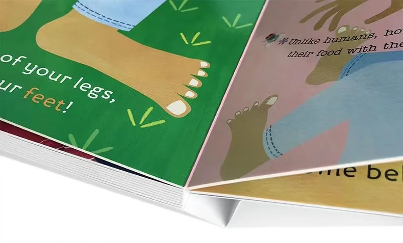 Custom Book Printing Factory OEM Perfect Binding Kids Children English Color Story Book Printing For Children Story Books