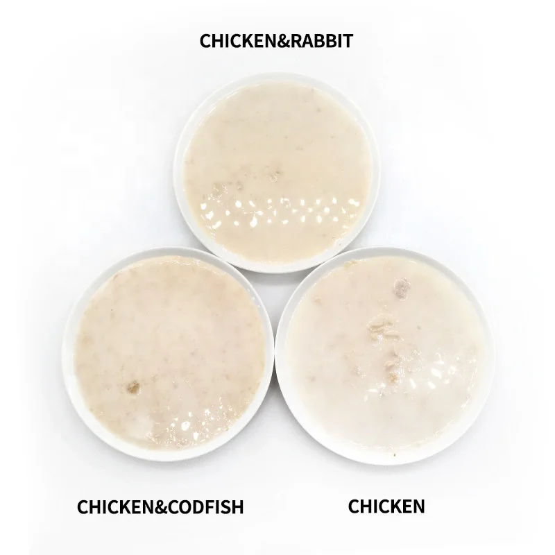 Pet Wet Food Cat Goat Milk Pouch Wet Staple Food Pouch Pet Goat Milk 85g