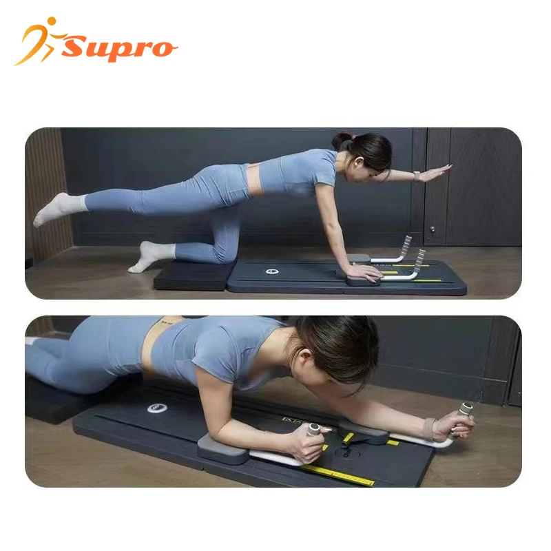 SuproLatest Design 8 in 1 Multifunctional Folding Training Push Board for Core Strength Abdominal Exercise Roller Push Up Board