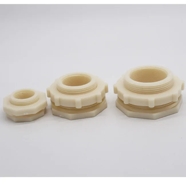 Plastic Bulkhead For Water Container Tank Connector Fittings