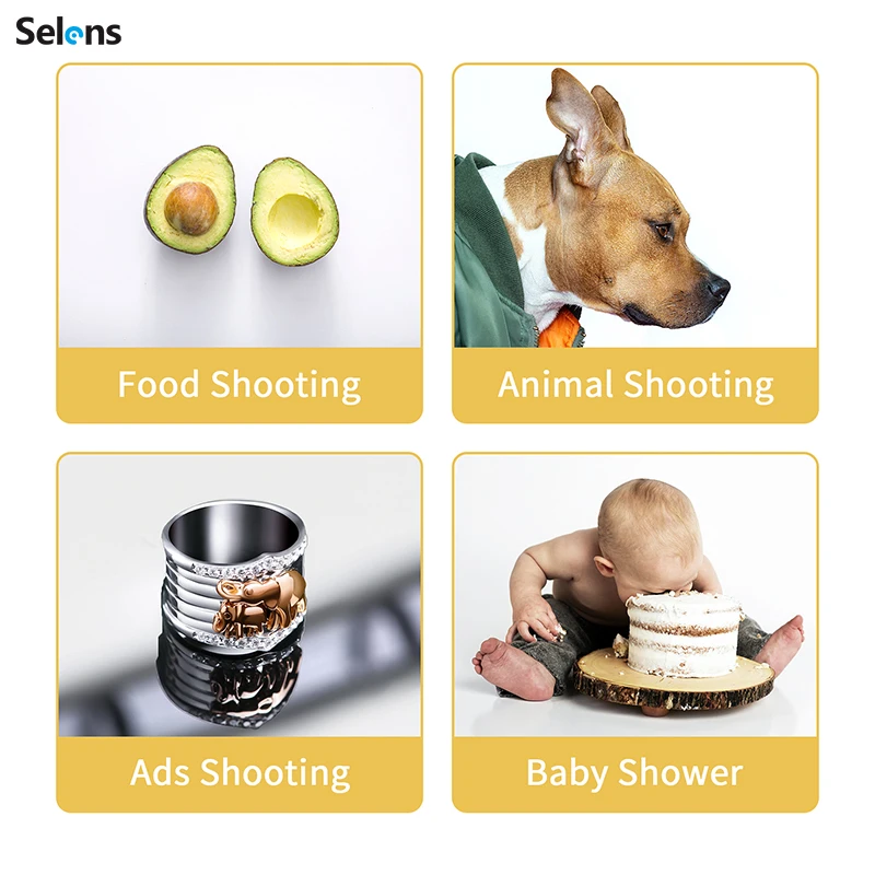 Selens 60x130 см ПВХ матовый отражающий двухсторонний фон для фотосъемки