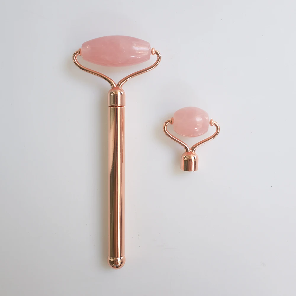 DIY natural anti aging Pink detachable jade rollers gift for women