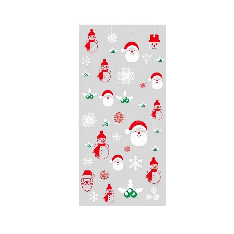 2022 becan Christmas Candy Bag Santa Flat Pocket Pastry Bag Cookie Bag