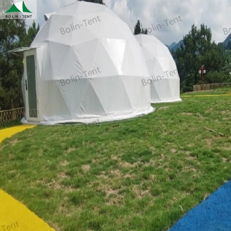 Bolin Tent Igloos Geodesic Dome Steel Structure Camping Tent Hotel Luxury Dome House Glamping Round Domo