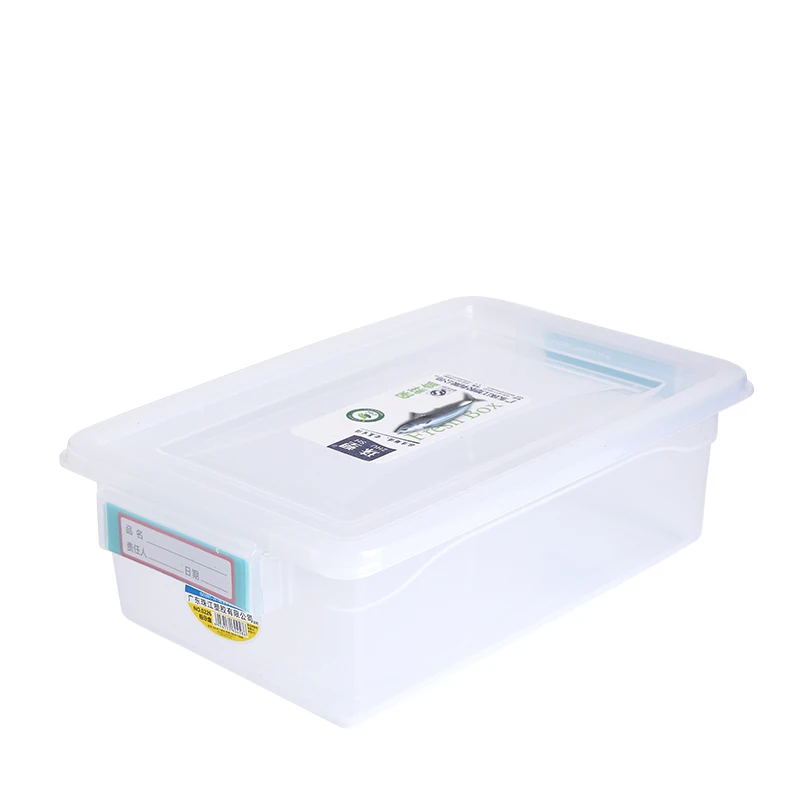 Plastic supplies Manufacturer wholesale Superior Quality Marking Labeled Food Transparent Refrigerator Plastic Box for home
