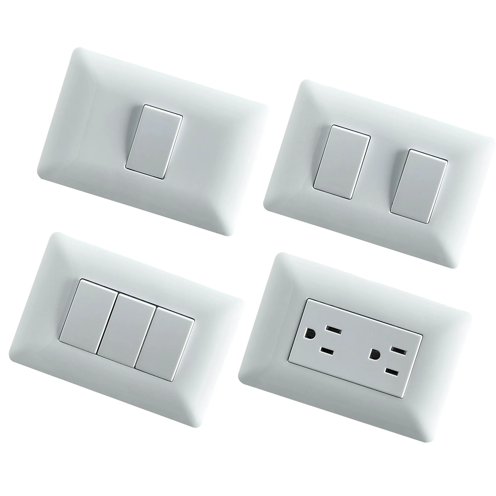 New desogned commen mechanical electric light home wall switch and socket