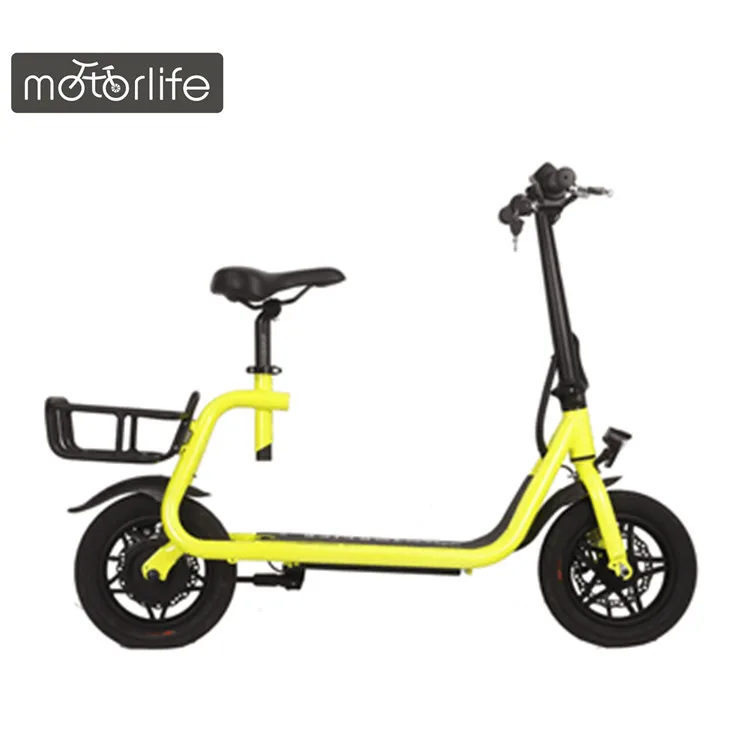 Motorcycle Mini Scooter Ebike Electric Bicycle Moto Scooter Electrica 350W Rear Motor