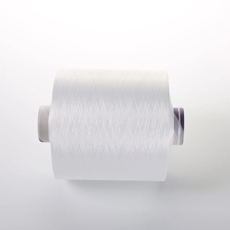 DTY polyester yarn 300D/96F SIM raw white S twist yarn for Computerized flat knitting machine base yarn