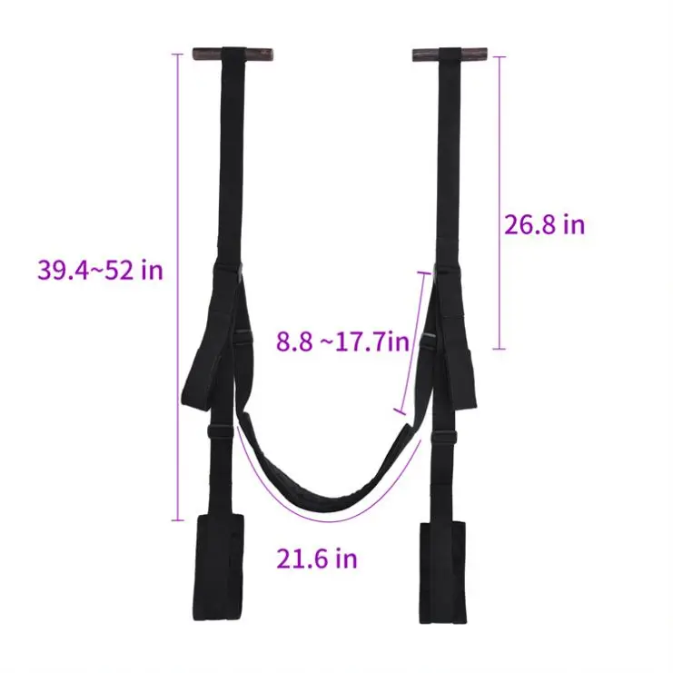 BDSM Sex Door Swing With Seat Sexy Slave Bondage Kit For Adult Couples With Ajustable Straps 360 Degrees Spinning Love Swing
