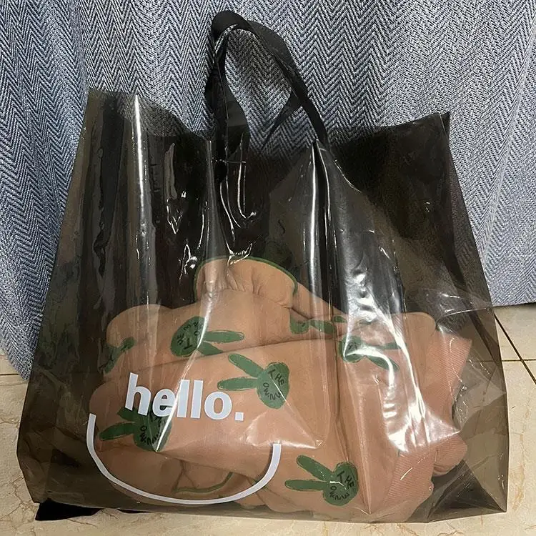 Personalized tote shopping bag custom size multi color logo printed laminated pp woven bag