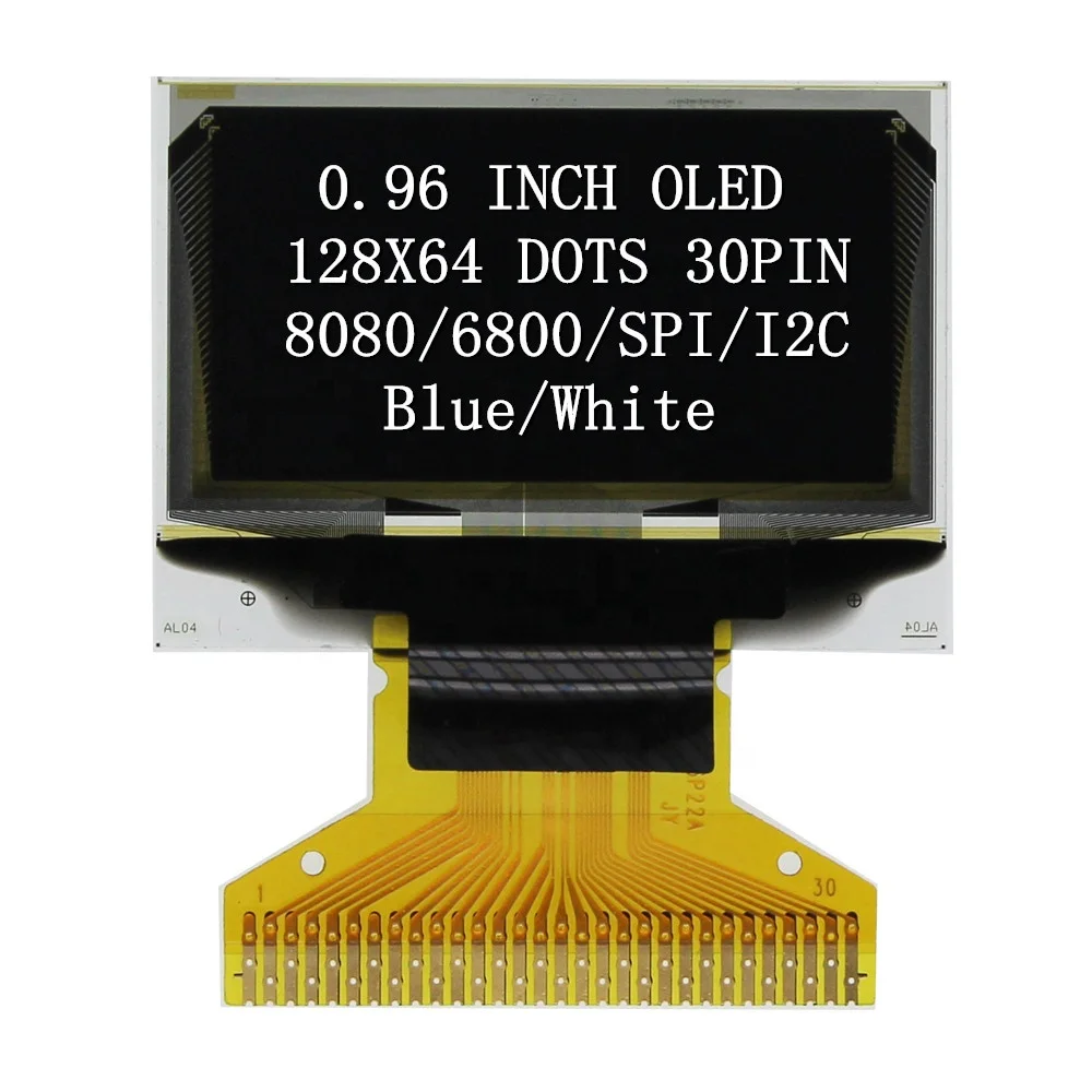0 96 дюймовый экран SPI I2C белый SSD1306 128X64
