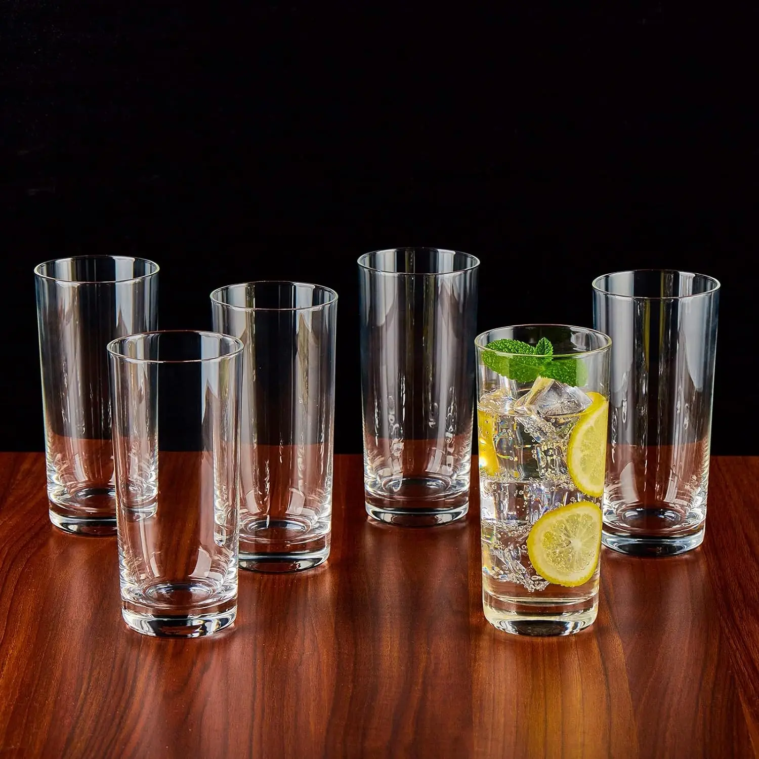 Custom Logo 7oz 8oz 9oz 10oz Highball Tall Glass Collins Whisky Cocktail Mojito Drinking Cup Stemless Wine Glasses Glass Tumbler