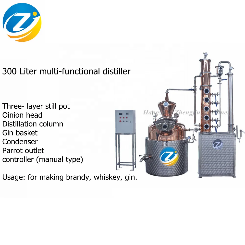 Distillation machines for alcohol gin production equipment moonshine distiller 200L, 500L, 1000L