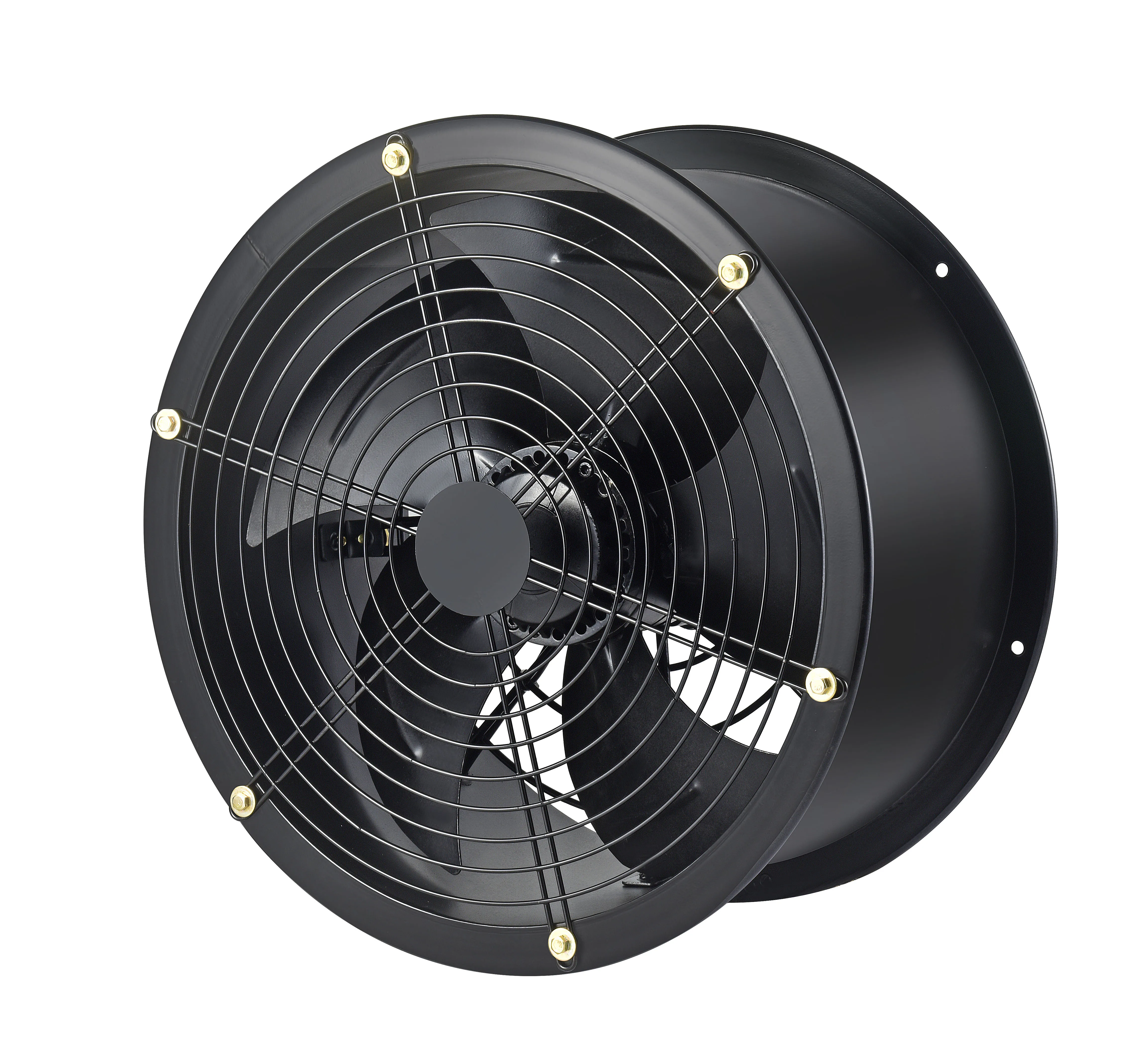 Taizhou QINLANG portable 300mm industrial exhaust long tube Axial Flow fans for garage