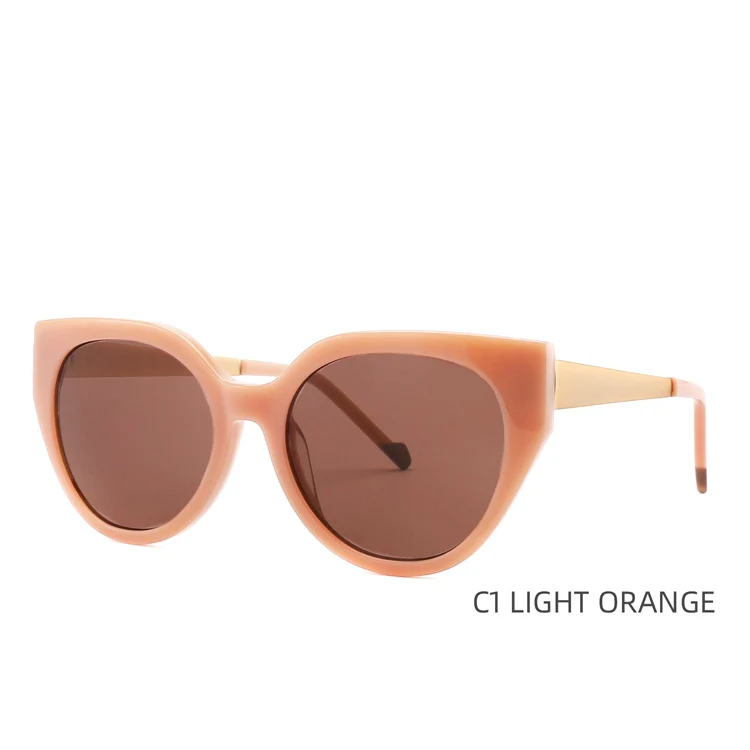 Hot Sell Ready Goods Acetate new trendy sunglasses polarized high end quality  sunglasses with metal handle for men women