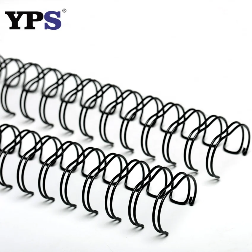 Office Binding Supplies Black Color A4 Size Double Wire Spiral O  Binding 3 1