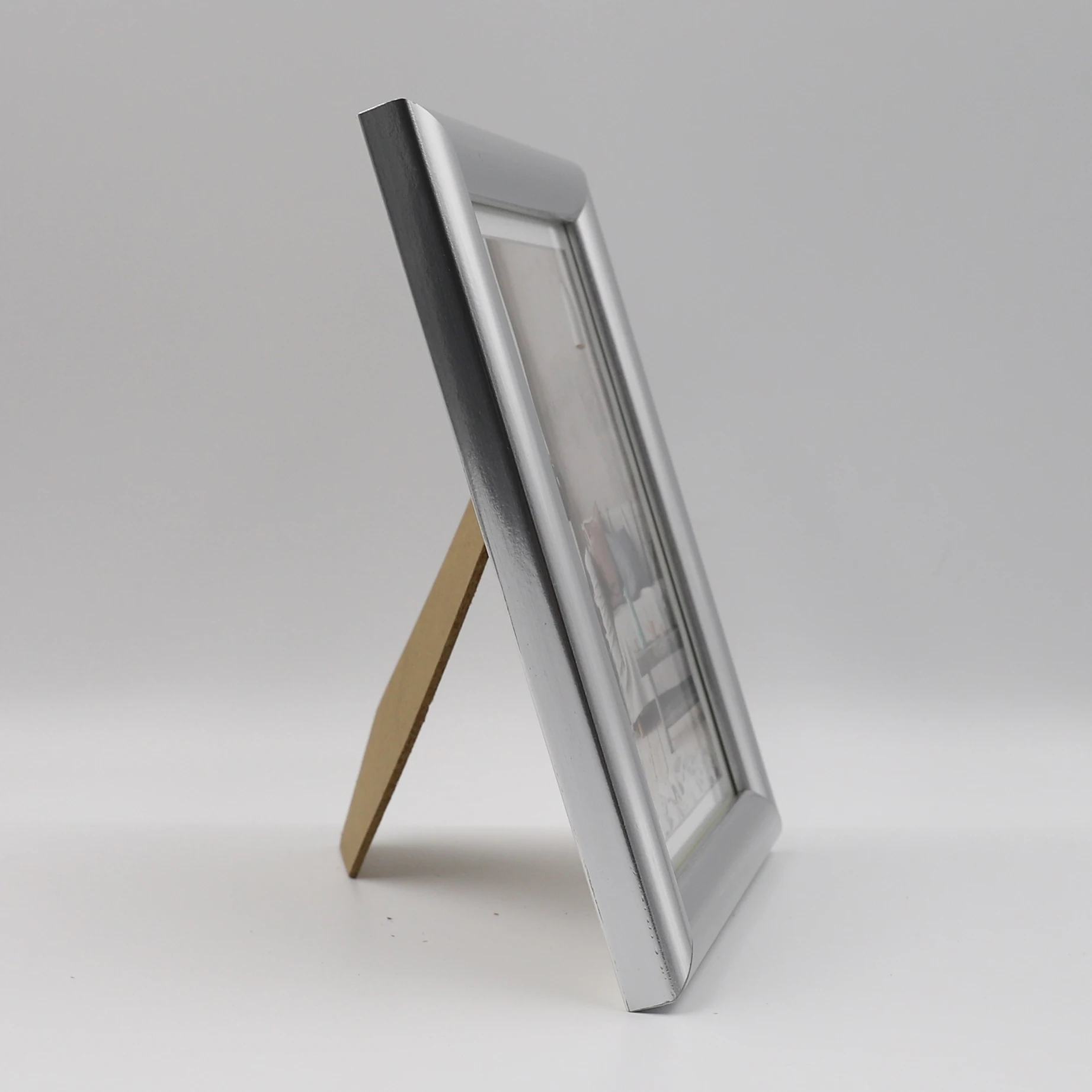 High quality home decoration plastic silver photo frame wall art frame wpc MDF customization picture frame customized color