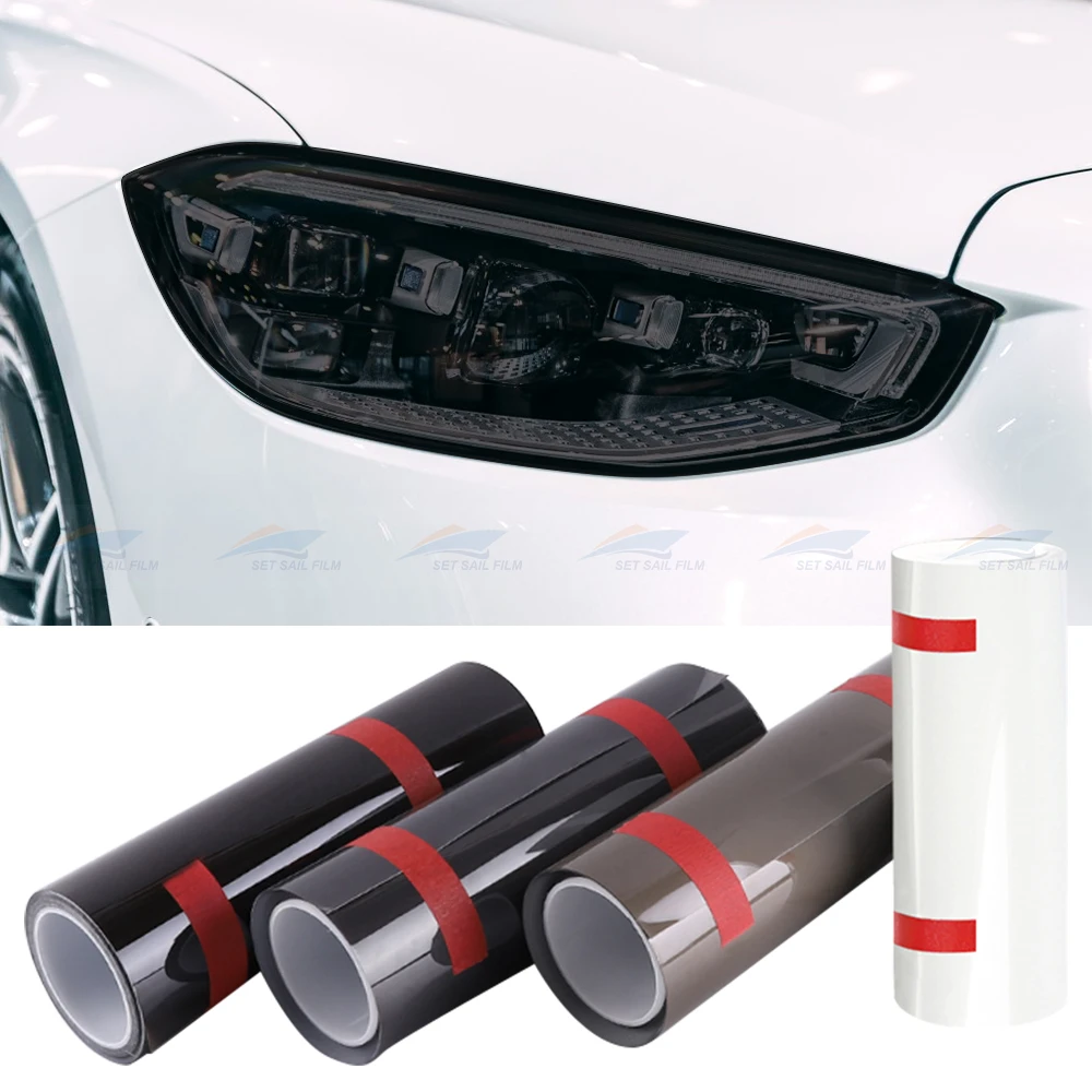 Wholesale TPU Headlight Tinted Film Car Lamp Glass Film Protection Led Headlight Film For Car Decoration