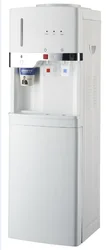 new   hot and cold water cooler with cup holder