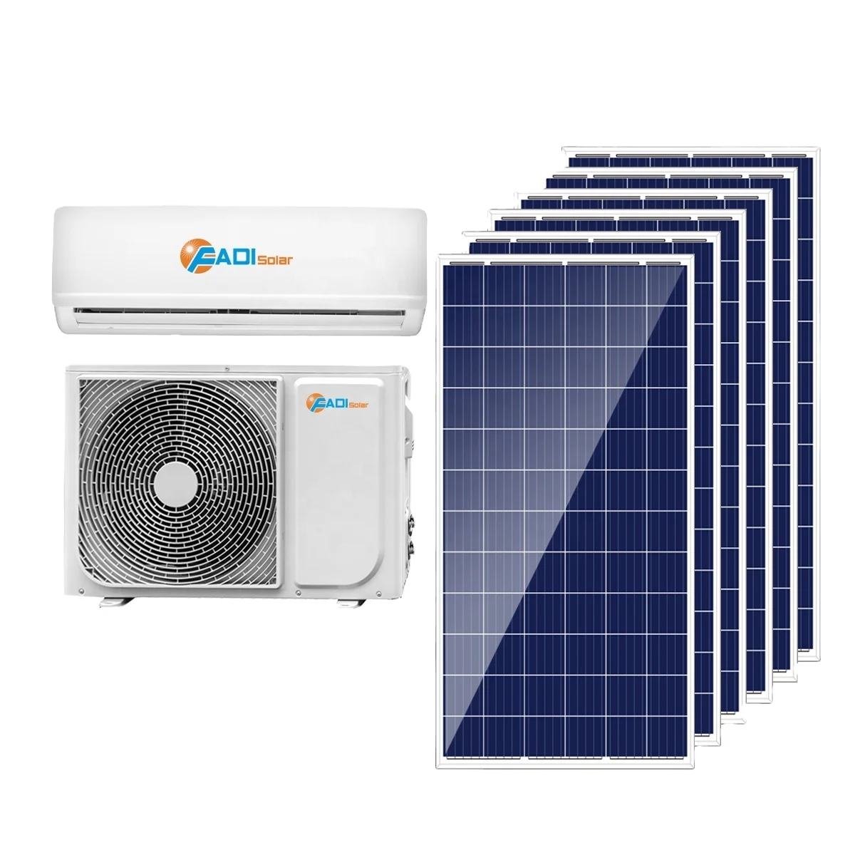 
 2021 12000 BTU 1.5HP весом 1 тонна на солнечных батареях Ac кондиционер солнечный воздушный Кондиционер для волос на сетке  