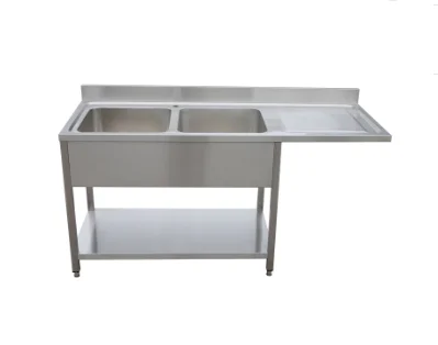 Factory Directly Stainless Steel Hospital Sink Kitchen Basins / Free Standing Industrial Stainless Steel Kitchen Sink